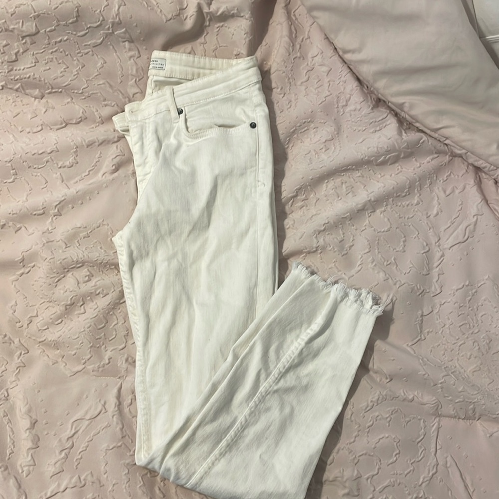 Zara White Skinny Jeans